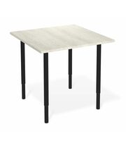 Стол Sheffilton SHT-TU65/TT 80/80 МДФ черный/онтарио