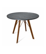 Стол Sheffilton SHT-TU9/TT 90 МДФ артикул SHT-T147 темный орех/каменный уголь