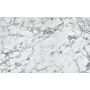 Стол обеденный HALMAR PERONI белый мрамор/черный, 100-250/100/75