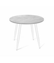 Стол Sheffilton SHT-TU14/TT 90 ЛДСП артикул SHT-T171 белый муар/бетон Чикаго светло-серый