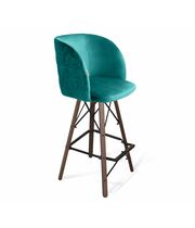 Стул барный Sheffilton SHT-ST33-1/S80 альпийский бирюзовый/темный орех/черный