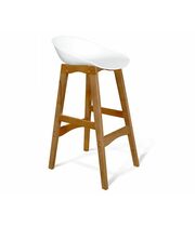 Стул барный Sheffilton SHT-ST19/S65 артикул СТ-81 белый/светлый орех