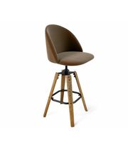 Стул барный Sheffilton SHT-ST35/S93 артикул СТ-418 кофейный ликер/браш.коричневый/черный