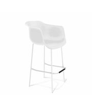 Стул барный Sheffilton SHT-ST31/S29 артикул СТ-614 белый/белый муар