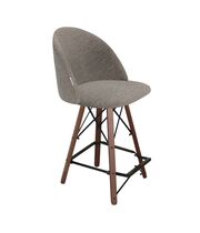 Стул полубарный Sheffilton SHT-ST35-3/S80-1 тростниковый сахар/темный орех/черный