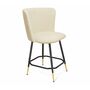 Стул полубарный Sheffilton SHT-ST36/S148-1 бежевый/черный муар/золотой