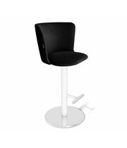 Стул барный Sheffilton SHT-ST36/S128 ночное затмение/хром/белый муар