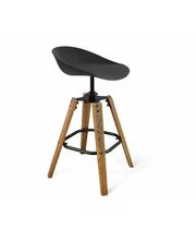 Стул барный Sheffilton SHT-ST19/S93 артикул СТ-238 черный/браш.коричневый/черный муар