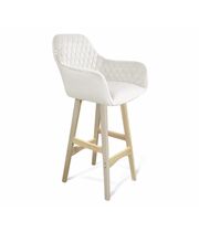 Стул барный Sheffilton SHT-ST38/S65 зефирный/прозрачный лак