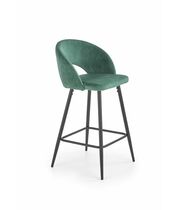 Стул барный HALMAR H96 темно-зеленый/черный