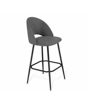 Стул барный Sheffilton SHT-ST34/S131 артикул СТ-634 платиново-серый/черный муар