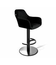 Стул барный Sheffilton SHT-ST38/S137 ночное затмение/стальной/черный муар