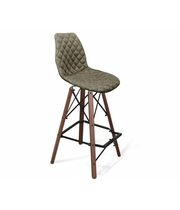 Стул барный Sheffilton SHT-ST29-C12/S80 артикул СТ-535 коричневый сахар/темный орех/черный муар