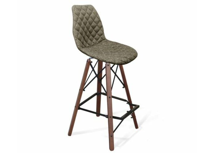 Стул барный Sheffilton SHT-ST29-C12/S80 артикул СТ-535 коричневый сахар/темный орех/черный муар