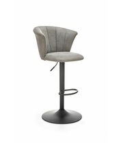 Стул барный HALMAR H104 серый/черный