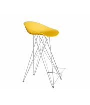 Стул барный Sheffilton SHT-ST19/S66 артикул СТ-82 желтый / хром лак