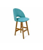 Стул полубарный SHT-ST34-1/S65-1 артикул СТ-419 голубая пастель/светлый орех