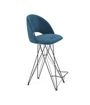 Стул барный Sheffilton SHT-ST34/S66 тихий океан/черный муар