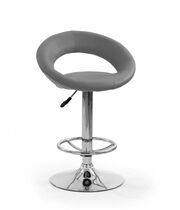 Стул барный HALMAR H15 серый/хром
