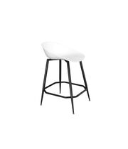 Стул полубарный Sheffilton SHT-ST19/S148-1 белый/черный муар