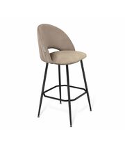 Стул барный Sheffilton SHT-ST34-1/S131 артикул СТ-519 латте/черный муар