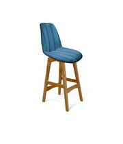 Стул полубарный Sheffilton SHT-ST29-С1/S65-1 артикул СТ-428 морская глубина/светлый орех