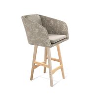 Стул полубарный Sheffilton SHT-ST43-1/S65-1 карамельный латте/прозрачный лак