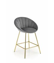 Стул барный HALMAR H112 серый/золотой