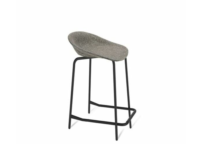 Стул полубарный Sheffilton SHT-ST19-SF1/S29-1 артикул СТ-346 коричневый сахар/черный муар