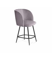 Стул полубарный Sheffilton SHT-ST33/S131-1 сиреневая орхидея/черный муар