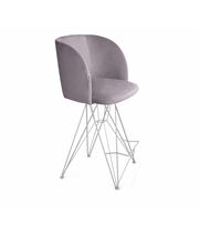 Стул полубарный Sheffilton SHT-ST33/S66-1 сиреневая орхидея/хром лак