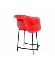 Стул полубарный Sheffilton SHT-ST31/S29-1 артикул СТ-563 красный/черный муар