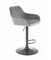 Стул барный HALMAR H103 серый/черный