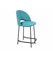 Стул полубарный Sheffilton SHT-ST34-1/S29-1 артикул СТ-430 голубая пастель/черный муар