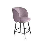 Стул полубарный Sheffilton SHT-ST33/S148-1 сиреневая орхидея/черный муар
