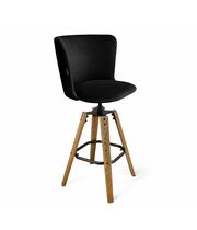 Стул барный Sheffilton SHT-ST36/S93 артикул СТ-572 ночное затмение/браш.коричневый/черный