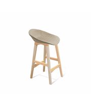 Стул полубарный Sheffilton SHT-ST19-SF2/S65-1 ванильный крем/прозрачный лак