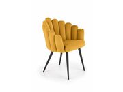 Стул HALMAR K410 горчичный/черный..