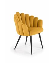 Стул HALMAR K410 горчичный/черный