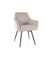 Стул SIGNAL SERVIO Brego 31 светло-бежевый/черный, поворотный