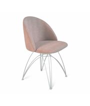 Стул Sheffilton SHT-ST35/S112 артикул СТ-300 розовый десерт/хром лак