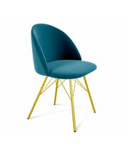 Стул Sheffilton SHT-ST35/S37 артикул СТ-282 тихий океан/золото