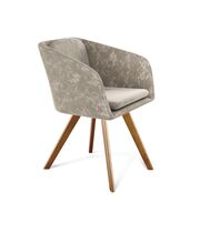 Стул Sheffilton SHT-ST43-1/S39 карамельный латте/светлый орех