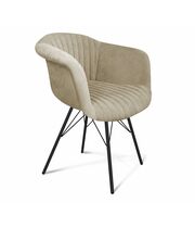 Стул Sheffilton SHT-ST31-C1/S37 ванильный крем/черный муар