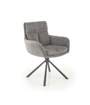 Стул HALMAR K495 серый/черный