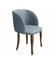 Стул Sheffilton SHT-ST33/S122 синий лед/темный орех/черный муар