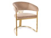 Стул SIGNAL CROWN Velvet Bluvel 28 бежевый/зо..