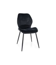 Стул SIGNAL JAKE Velvet Bluvel 19 черный/черный