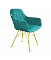 Стул Sheffilton SHT-ST38/S37 альпийский бирюзовый/золото