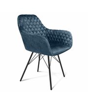 Стул Sheffilton SHT-ST38/S37 артикул СТ-429 синий пепел/черный муар